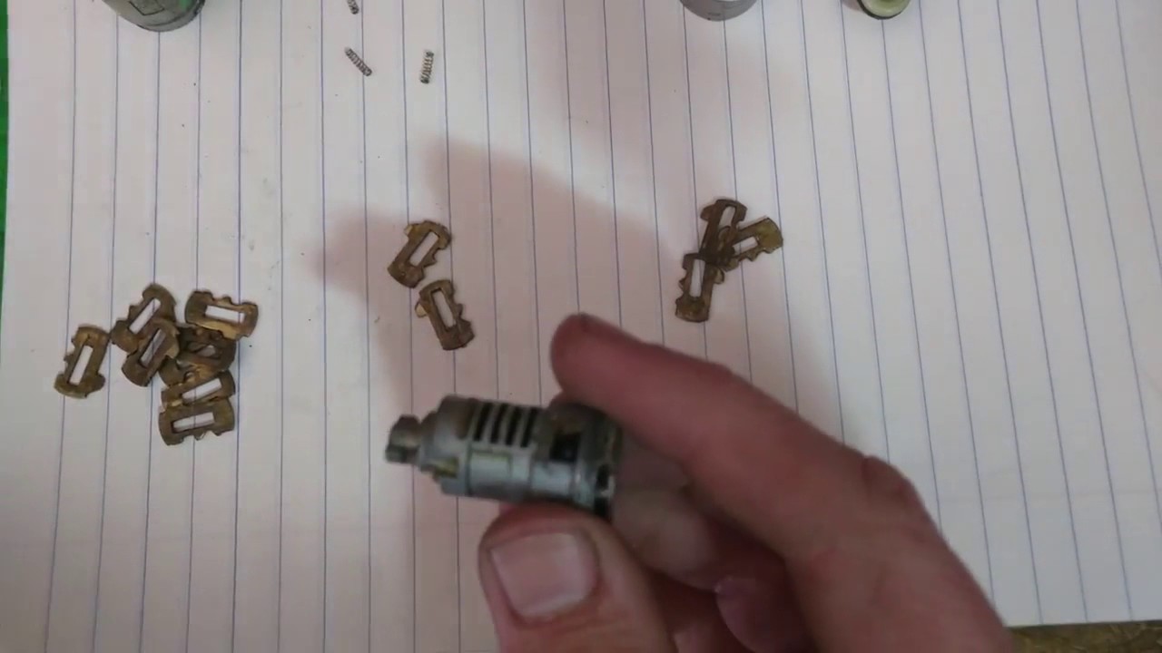 How to rekey an S10 door lock cylinder