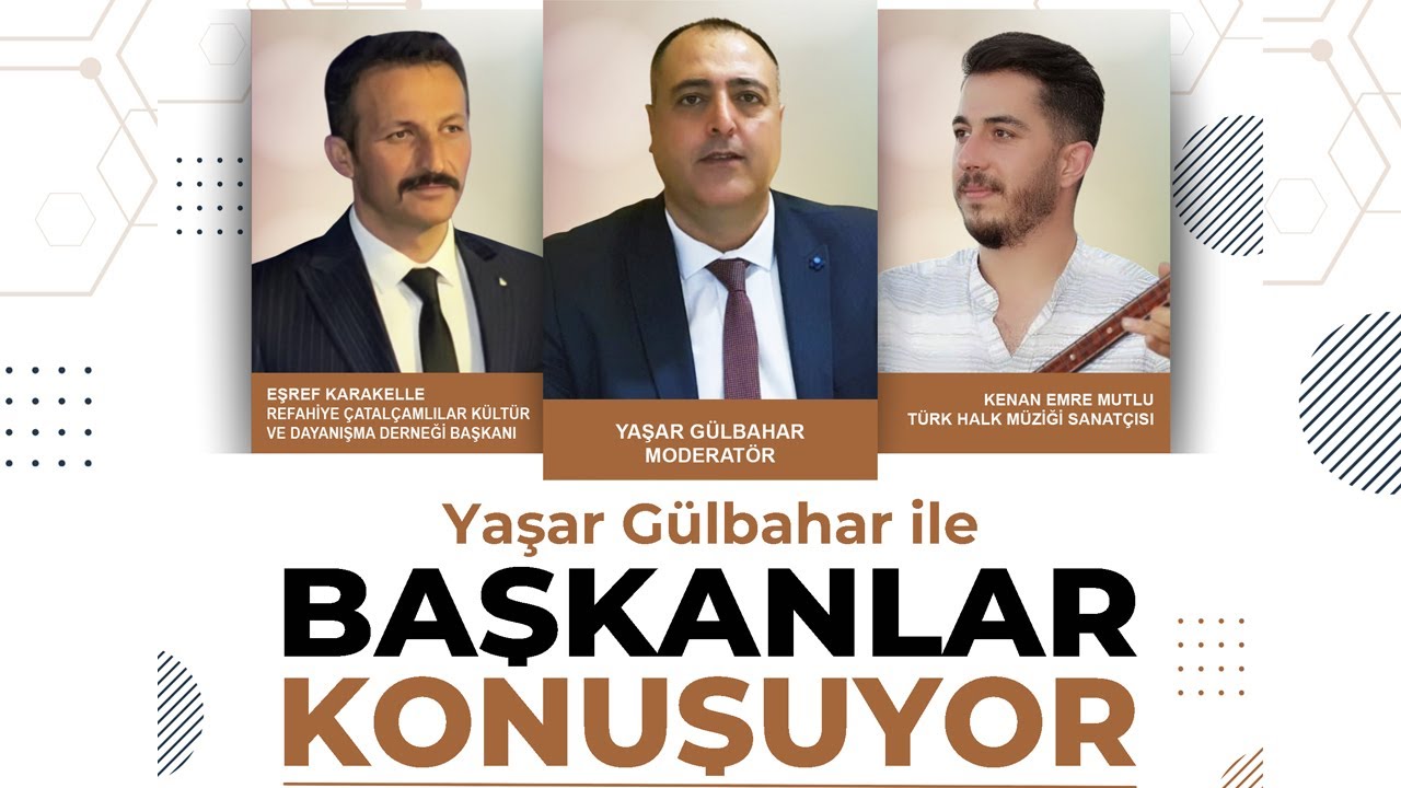 Başkanlar Konuşuyor Programının konuğu Refahiye &Ccedil;atal&ccedil;amlılar Dernek Başkanı Eşref Karakelle