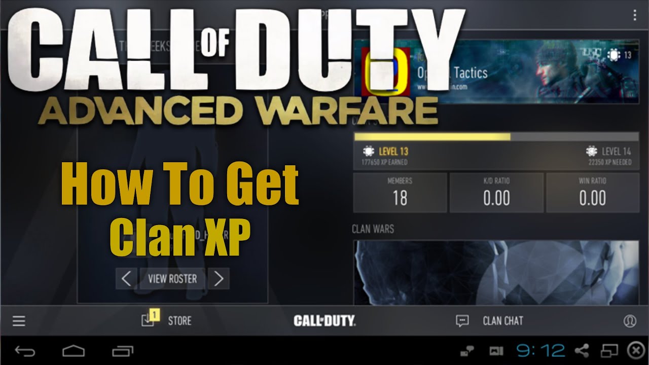 How To Get Clan XP in Call of Duty Advanced Warfare (AW Clan Info)