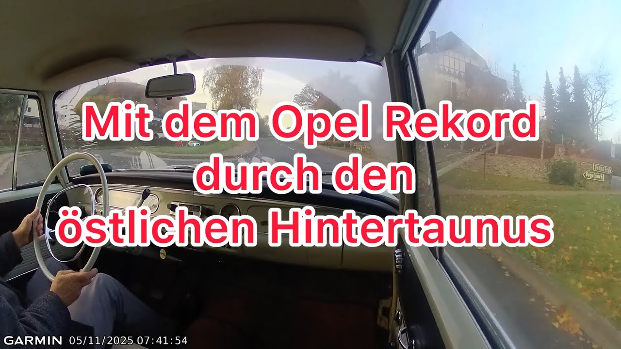 Mit dem Opel Rekord durch den östlichen Hintertaunus 