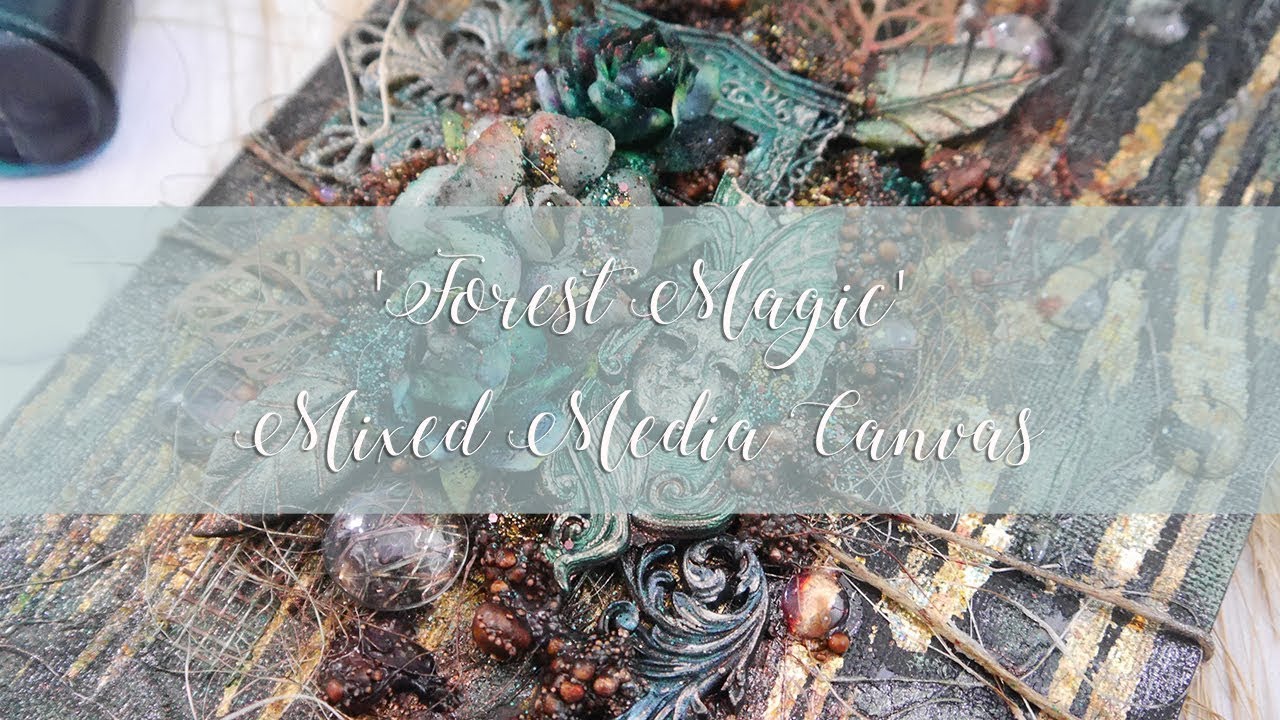 'Forest Magic' Mixed Media Canvas