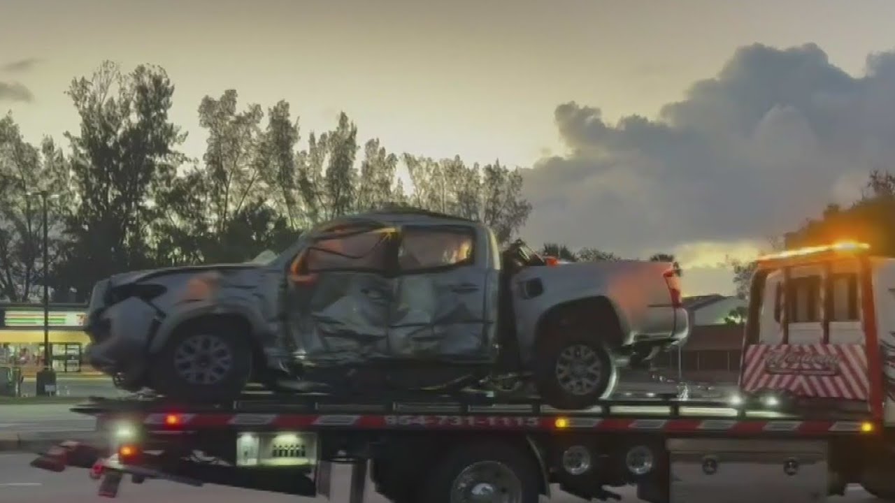 Broward Sheriff’s deputy, two others injured in violent crash