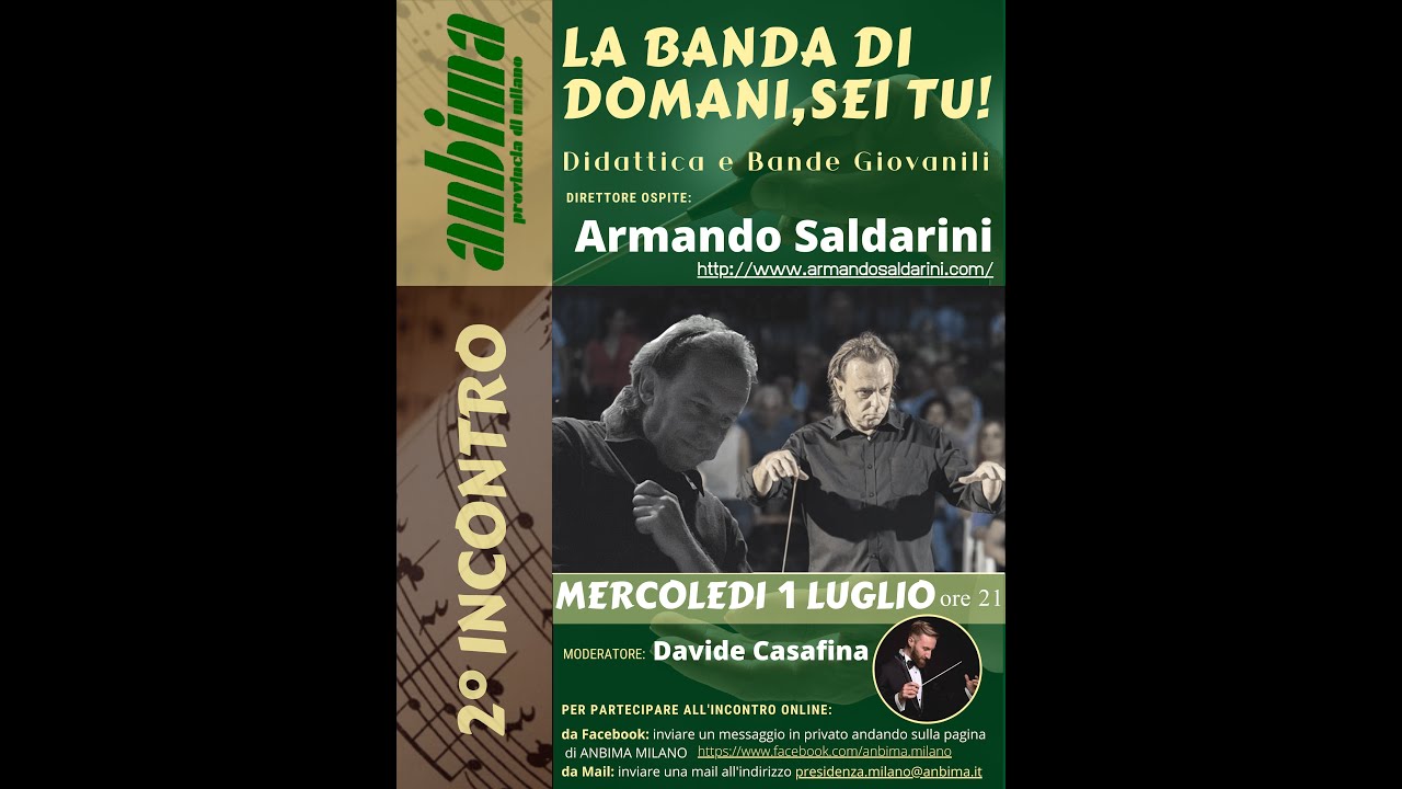 LA BANDA DI DOMANI, SEI TU! - Didattica e Bande Giovanili