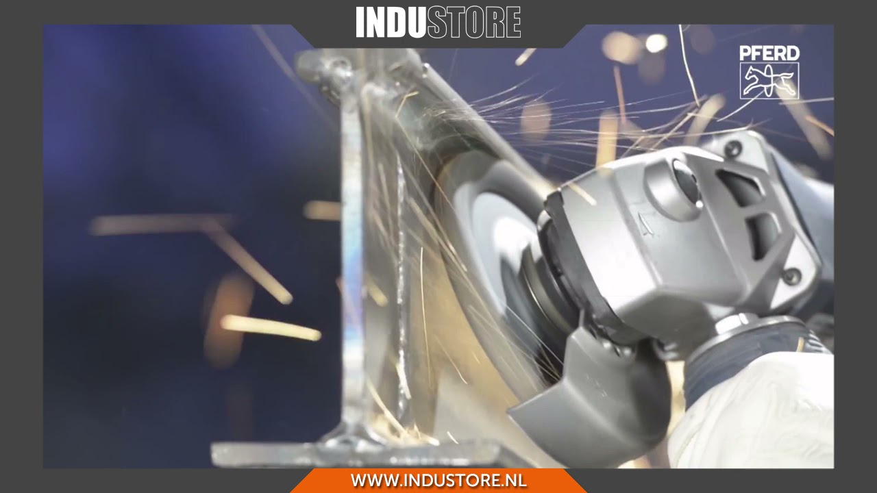 Industore: PFERD Polifan Curve schijf | Unieke, gepatenteerde lamellenschijven voor hoeklas slijpen.
