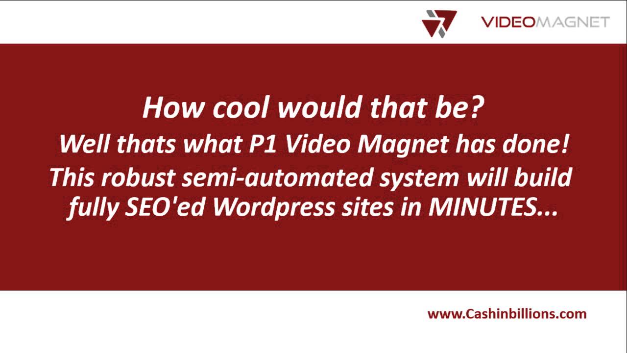 P1 Video Magnet Software | P1 Video Magnet | P1 Content Magnet