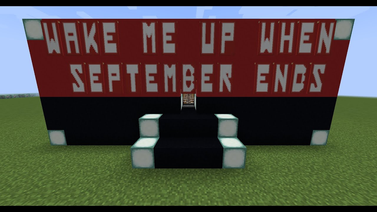 Wake Me Up When September Ends (by Green Day) - Minecraft Note Blocks