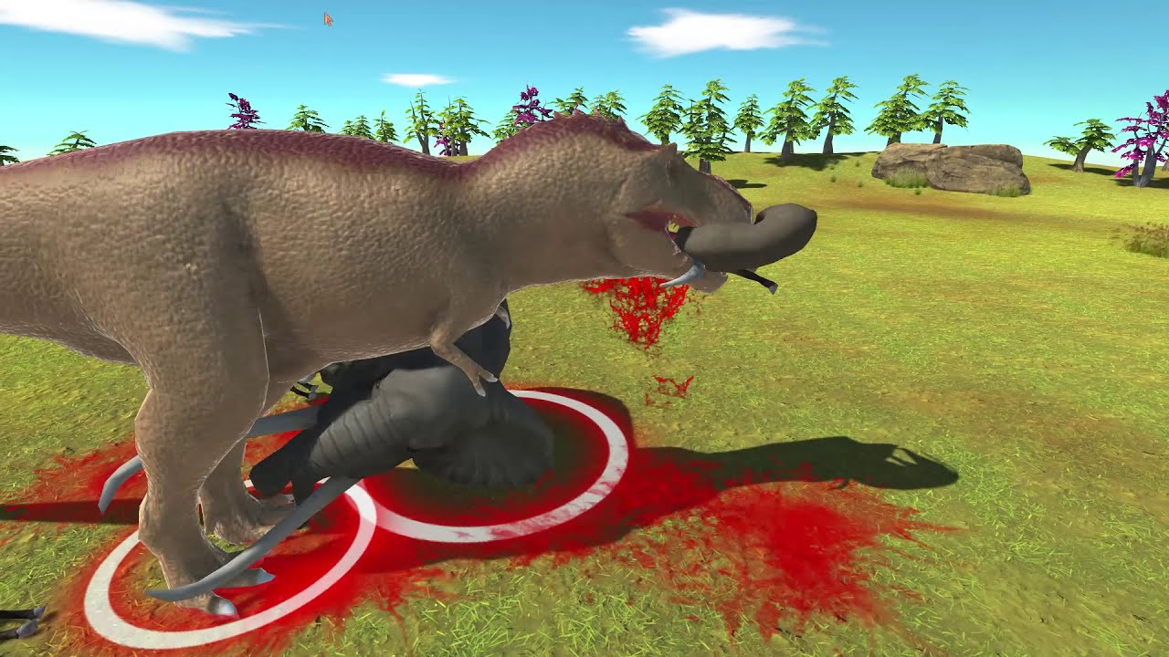 Trex and elephant vs every unit x10 |Animal Revolt Battle Simulator