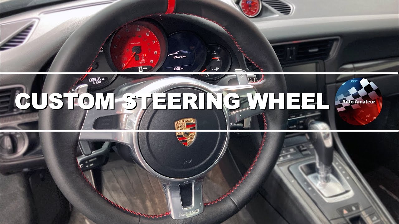 Custom Refurbished Steering Wheel for my Porsche 911 via Craft Customs