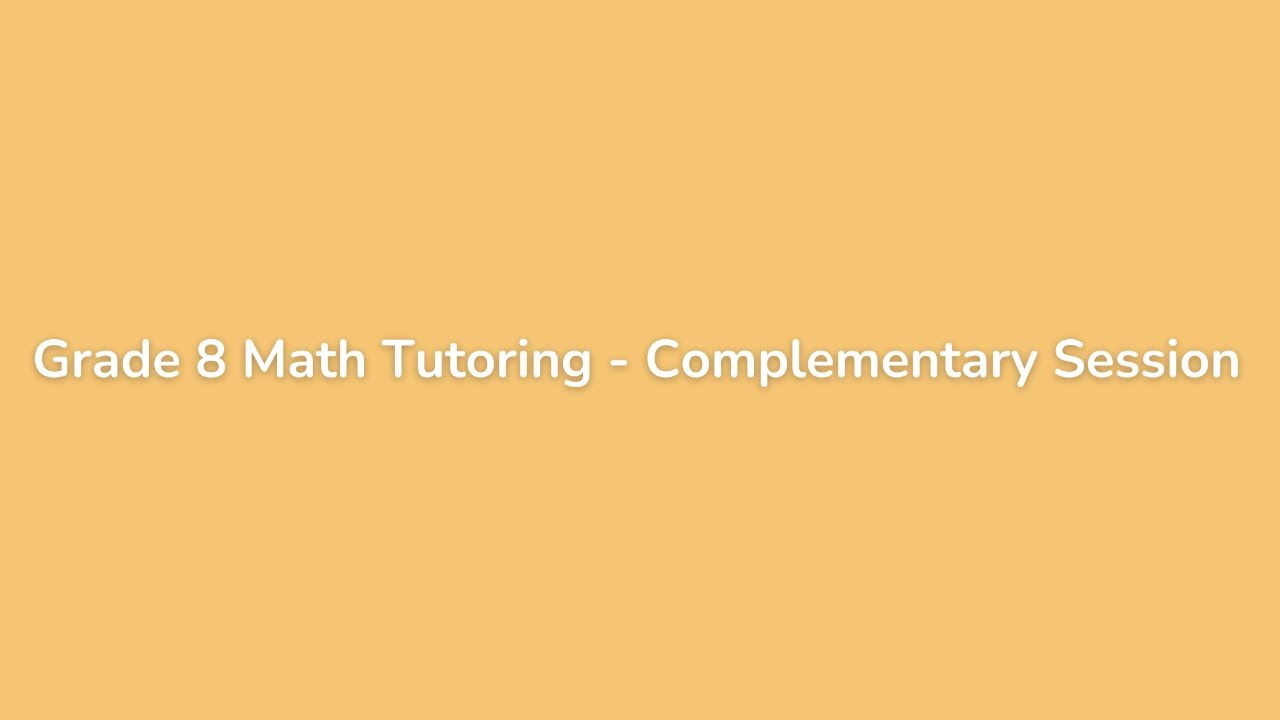 Grade 8 iRainbow Tutoring