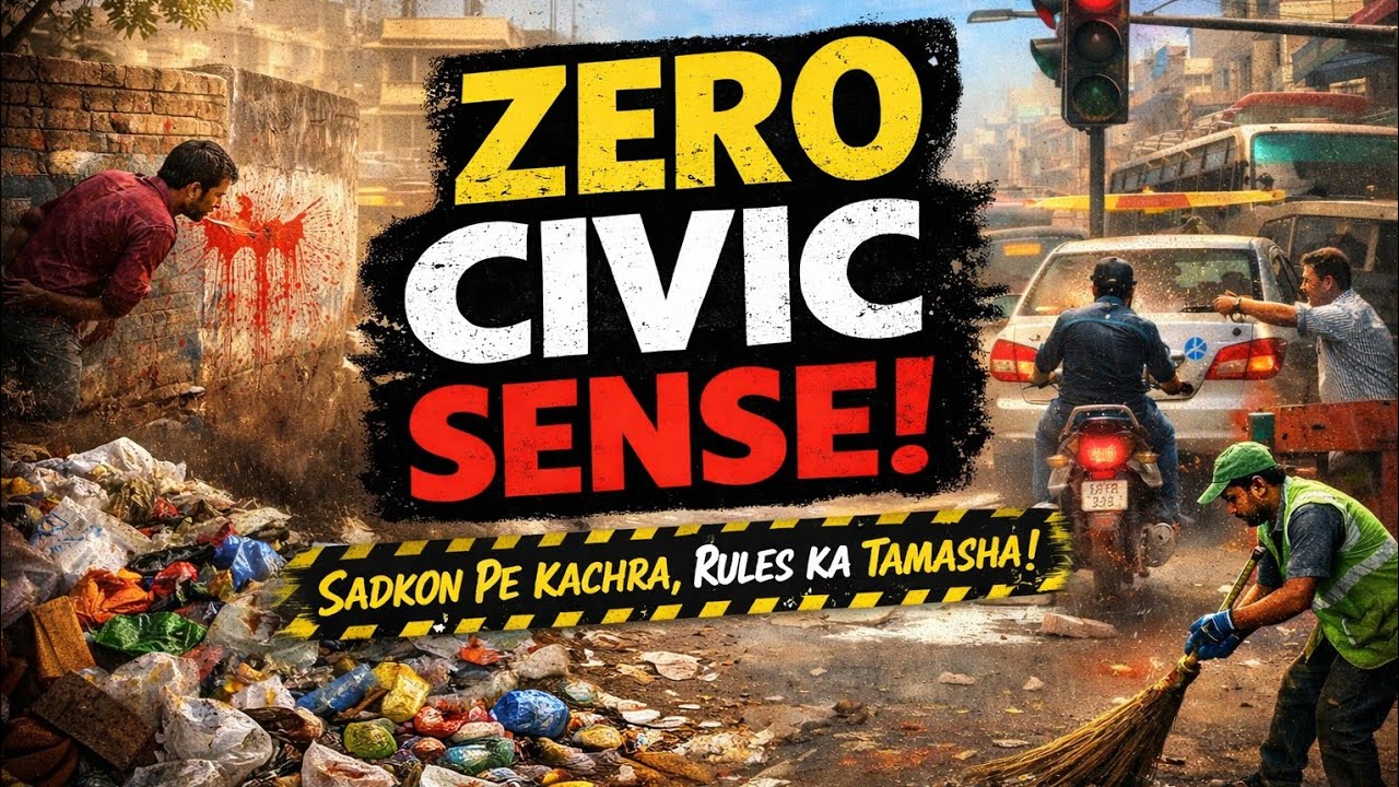 ZERO CIVIC SENSE Lyrics | Hindi Rap Song | Sadkon Pe Kachra, Rules Ka Tamasha | Social Awareness Rap
