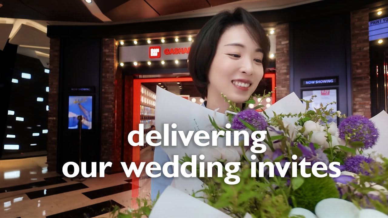 delivering our lesbian wedding invites & why my friend cried | lesbian couple vlog