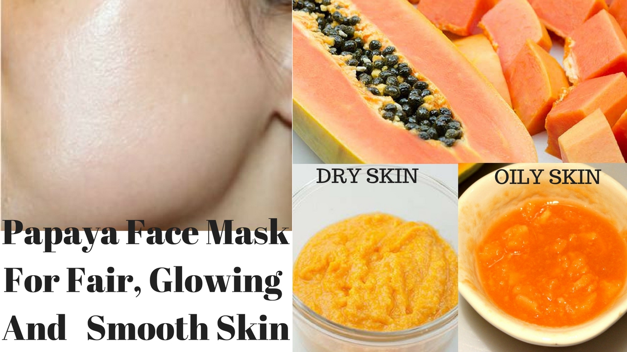Face Mask For Fair, Glowing And Soft Skin | For Dry And Oily Skin | DIY Papaya Face Mask