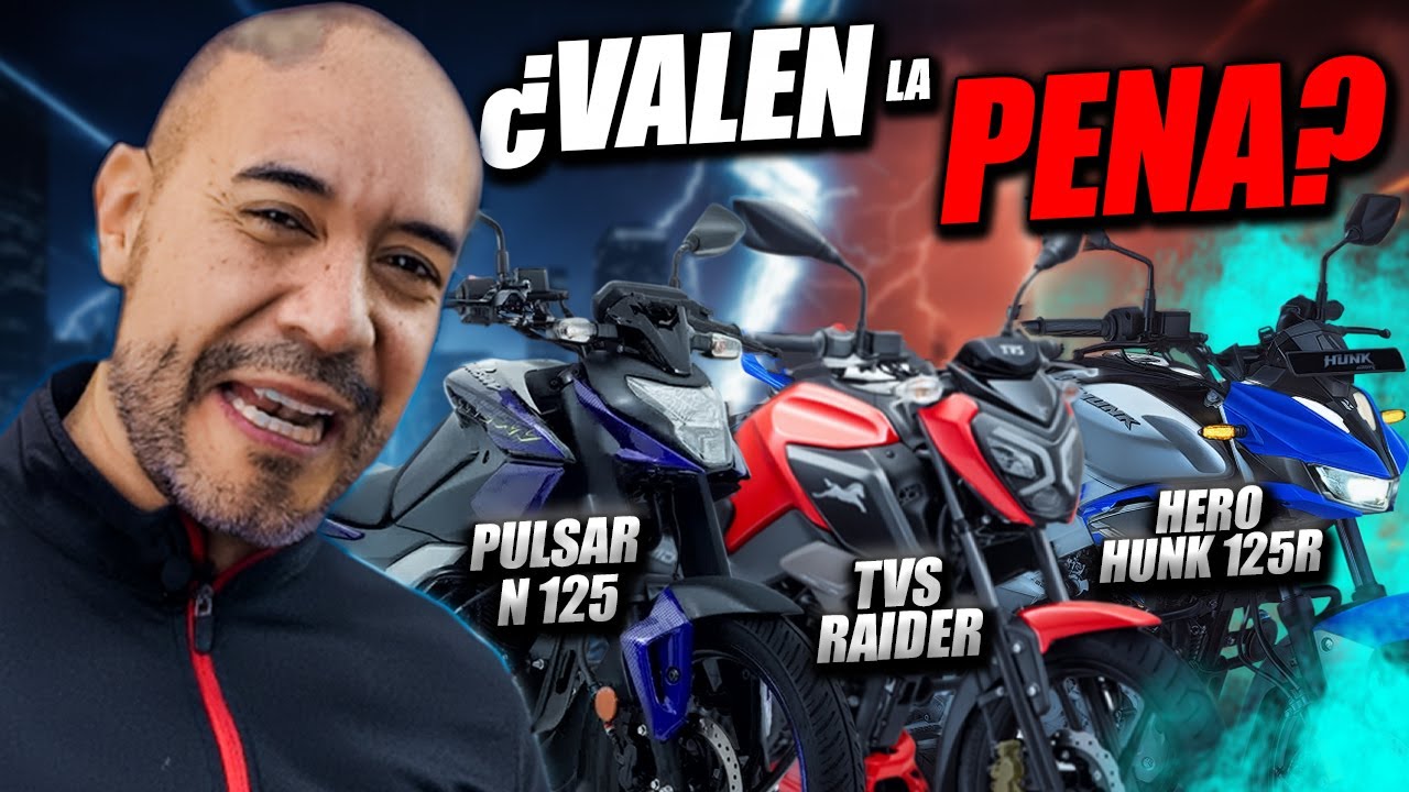 ¿Cual es la MEJOR moto de 125cc?🤔🔥TVS raider, HERO hunk 125,PULSAR N125 🔥| FULLGASS