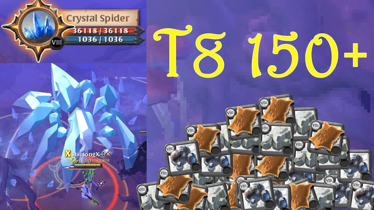 【Albion Online】T8 Spider and 150+ T8 Resources! There are too many... Let me go home! #albion #阿爾比恩