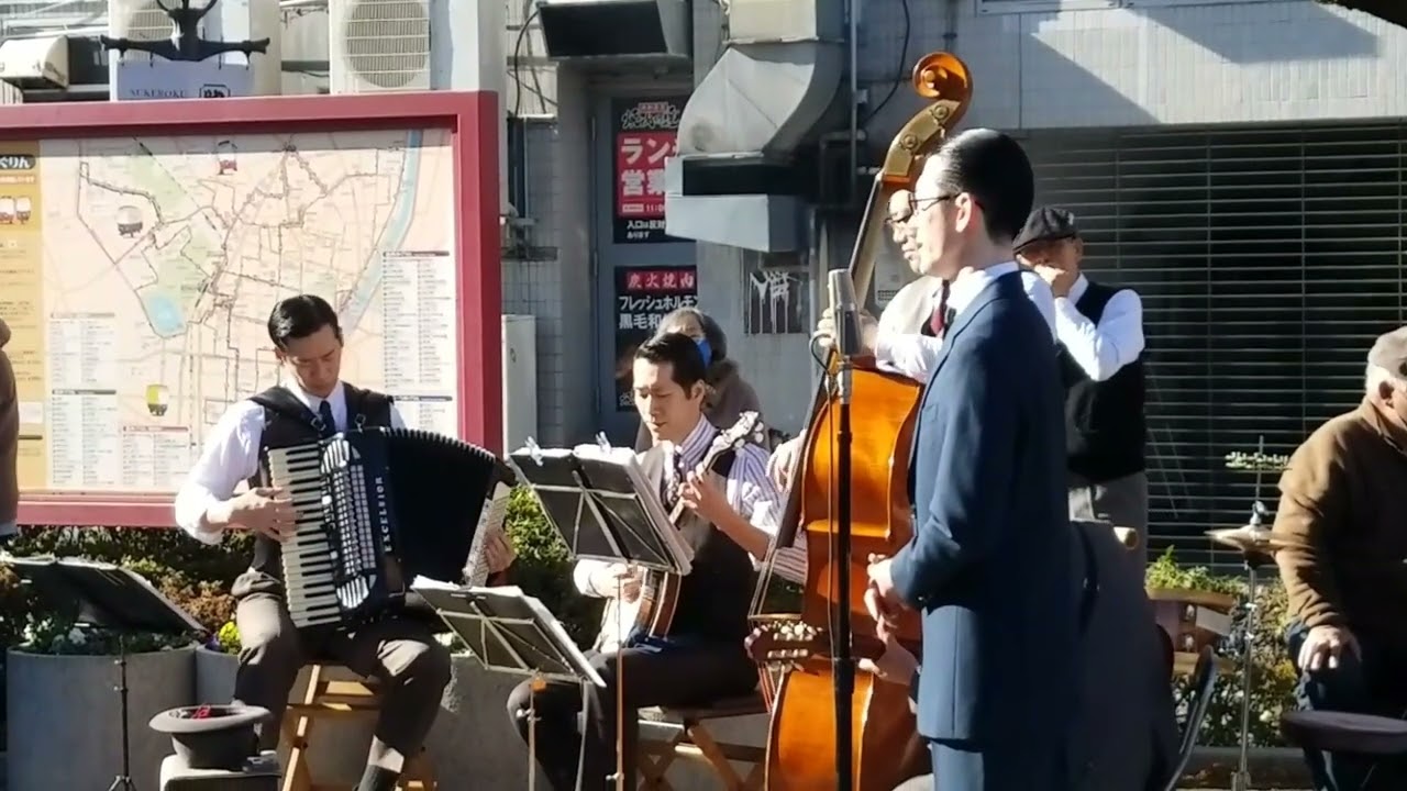 東京大衆歌謡楽団 Tokyo popular song orchestra 2022.01.03 浅草神社 Sumida Park Asakusa