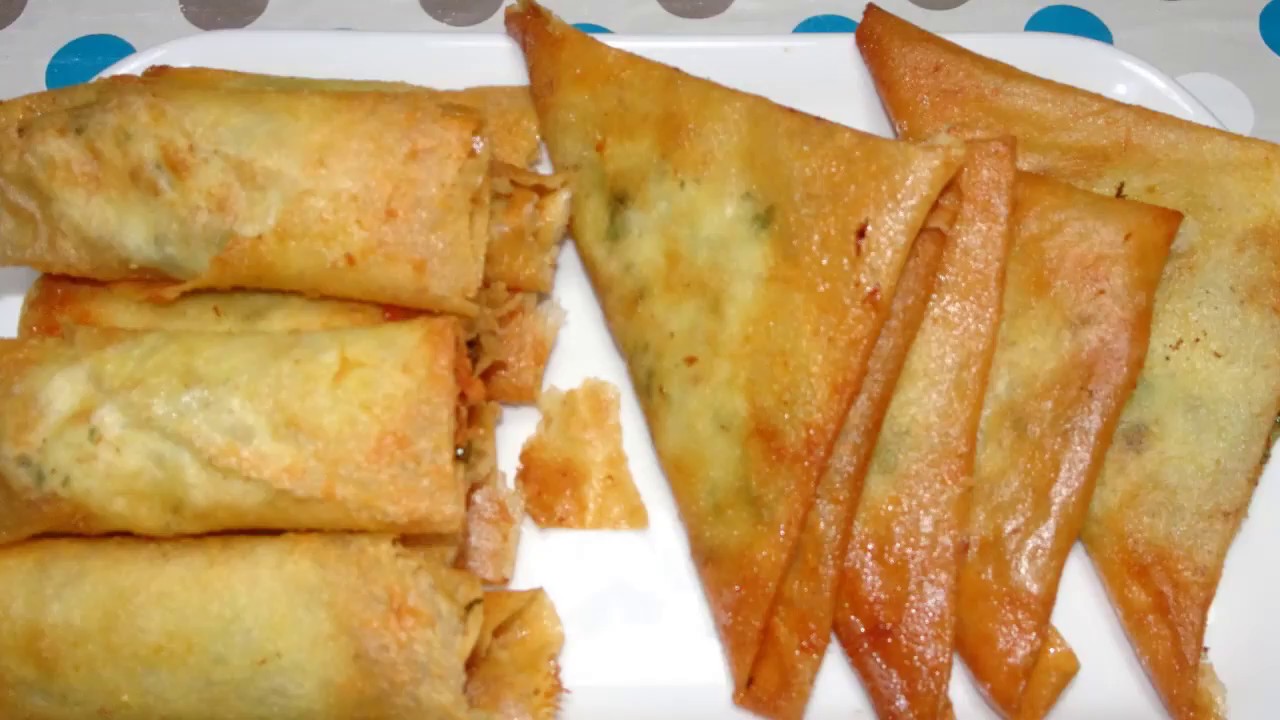 بوريك باللحم المفروم سهل وبنين - tunisian cuisine zakia
