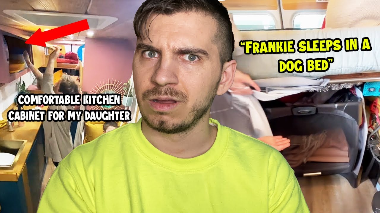 Родители владельцев Van Life укладывают своих детей спать в собачьи лежанки