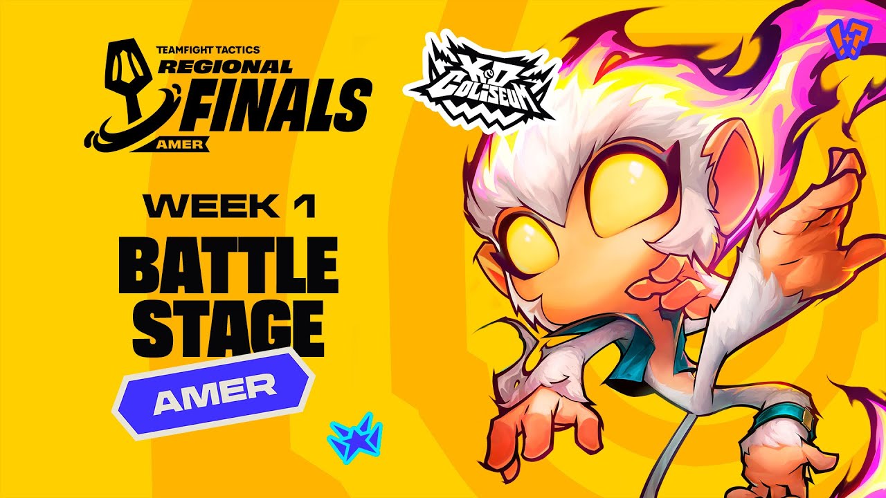 WEEK 1 BATTLE STAGE - AMER #TFTRegionalFinals - K.O. Coliseum [EN Broadcast]