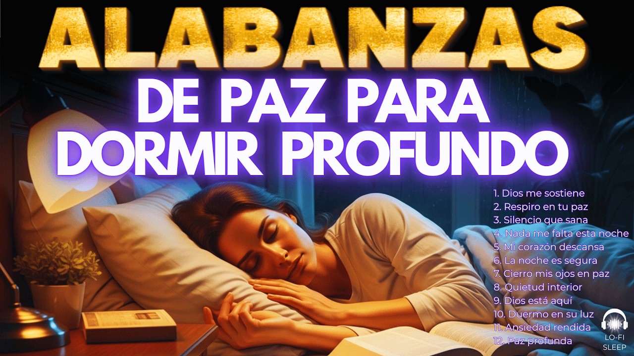ALABANZAS DE PAZ PARA DORMIR PROFUNDO 🌙 Música cristiana para calmar la mente y dormir sin ansiedad