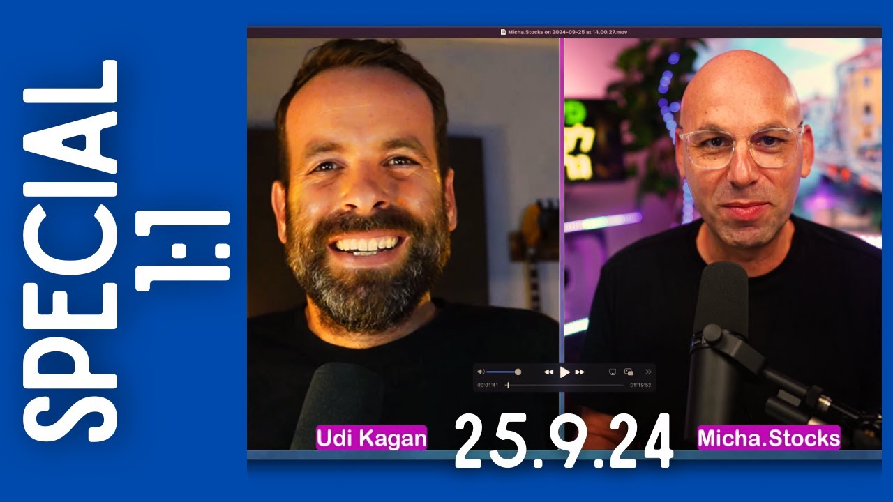 שיחה 1 על 1 - אודי כגן מיכה סטוקס: מניות השקעות טעויות בינה מלאכותית ועוד