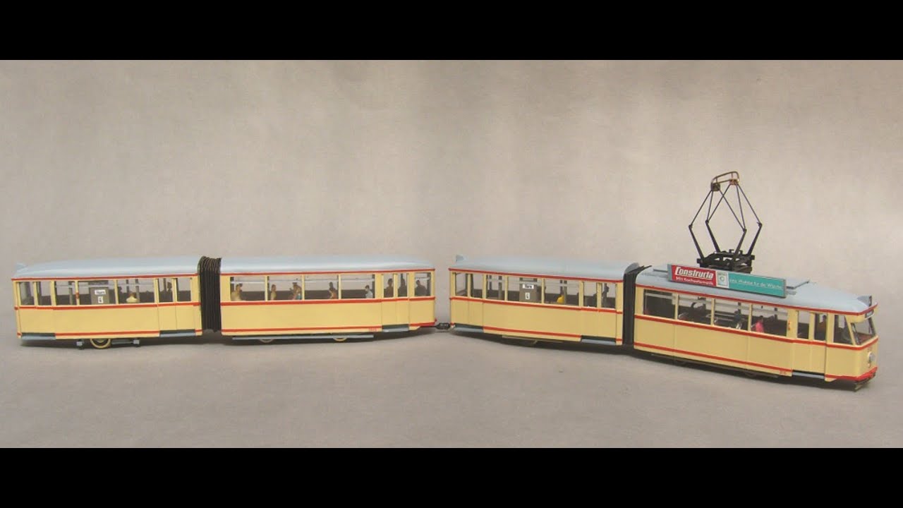 Bremen, Tram GT3 + GB3 in H0 (1:87), 3D prints