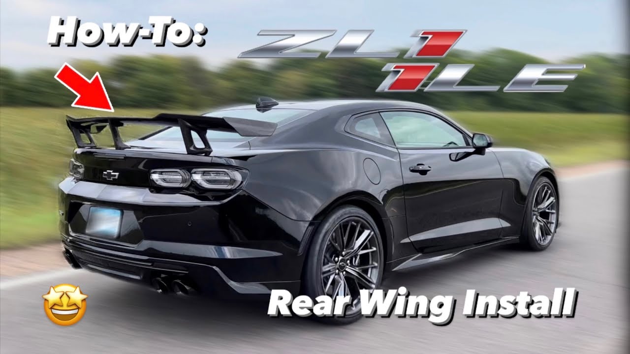 How-To: ZL1 1LE Rear Spoiler Install // Carbon Fiber Wing