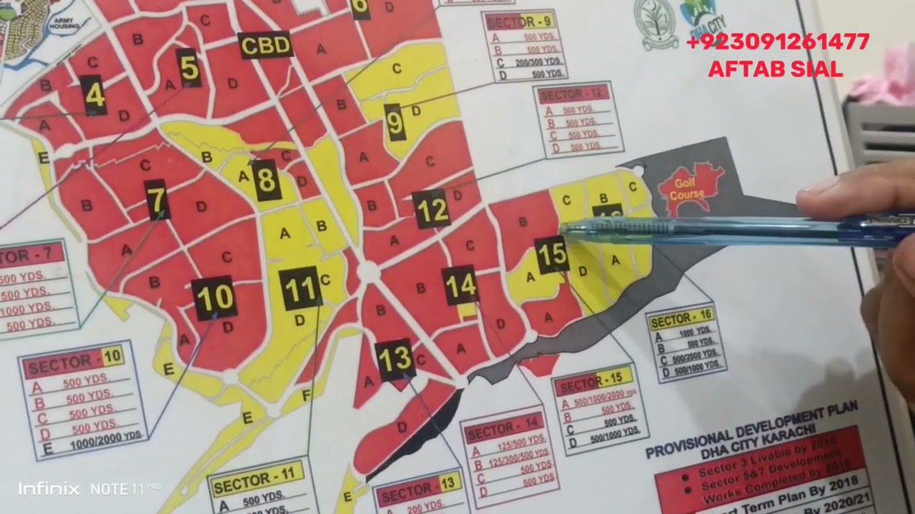 Detail Video From Map #D.H.A #CITY #Karachi