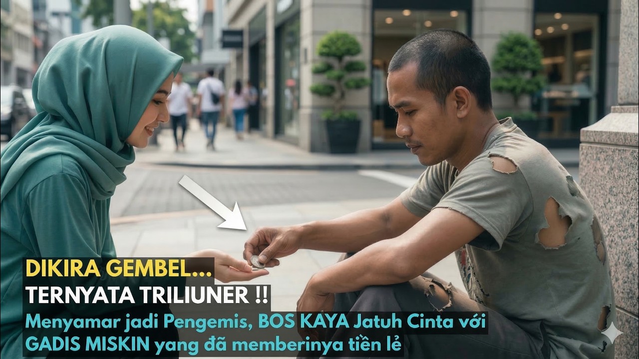 Nyamar jadi Pengemis, BOS KAYA Jatuh Cinta dengan GADIS MISKIN yang sudah memberinya uang receh