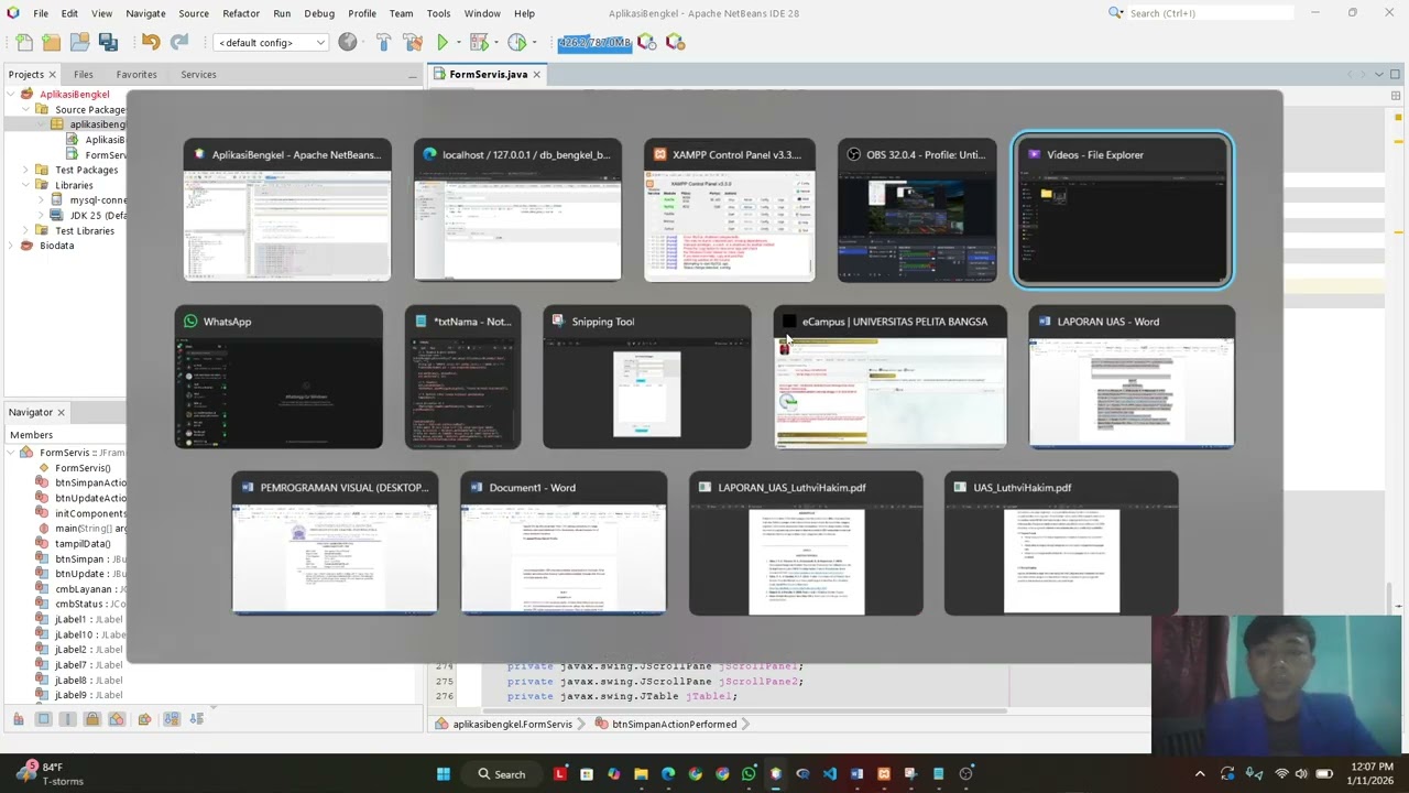 Tutorial buat Aplikasi Bengkel menggunakan Netbeans