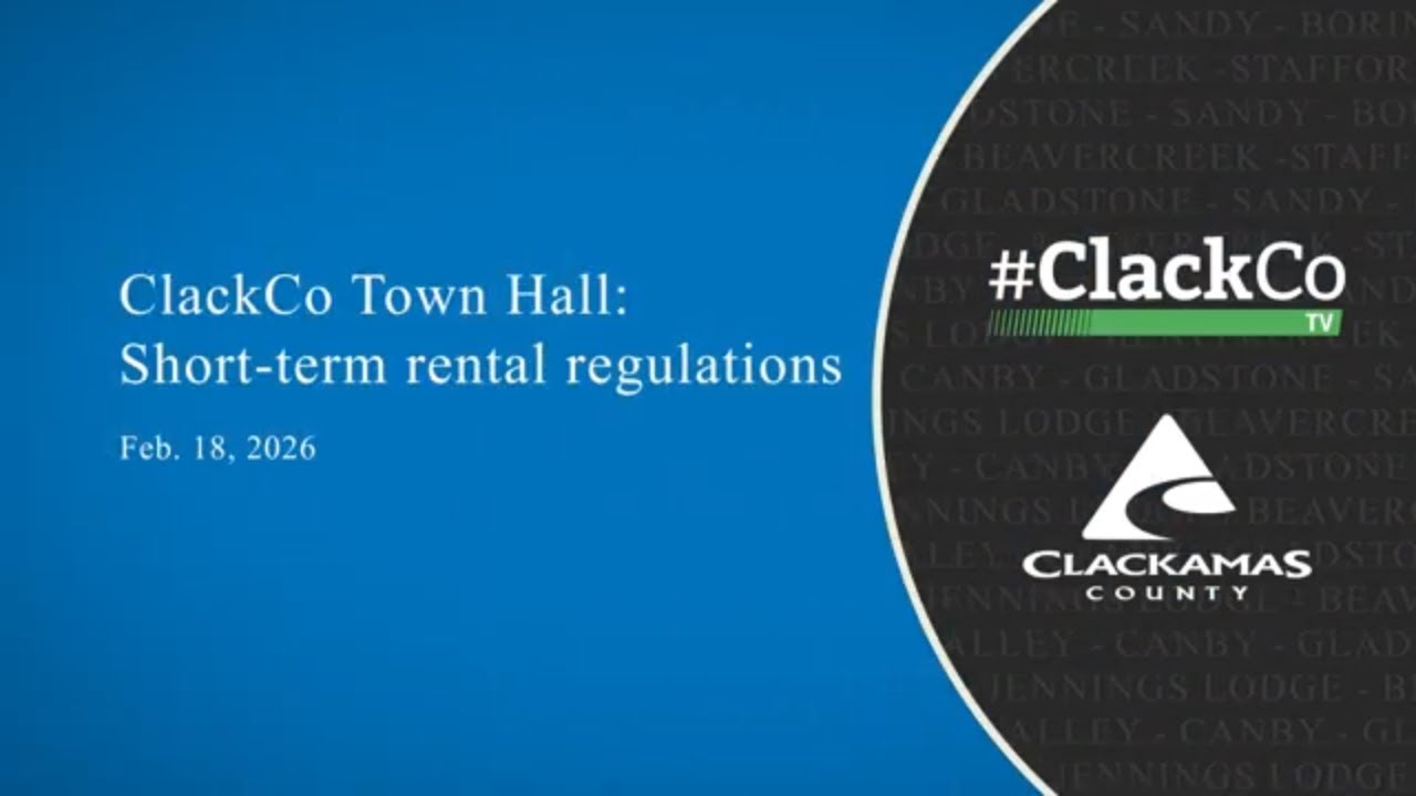 #ClackCo Town Hall: Regulating short-term rentals