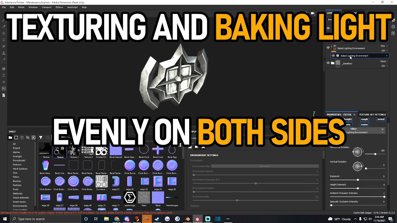 Texturing and Baking Light In Substance Painter For SecondLife (OUTDATED)