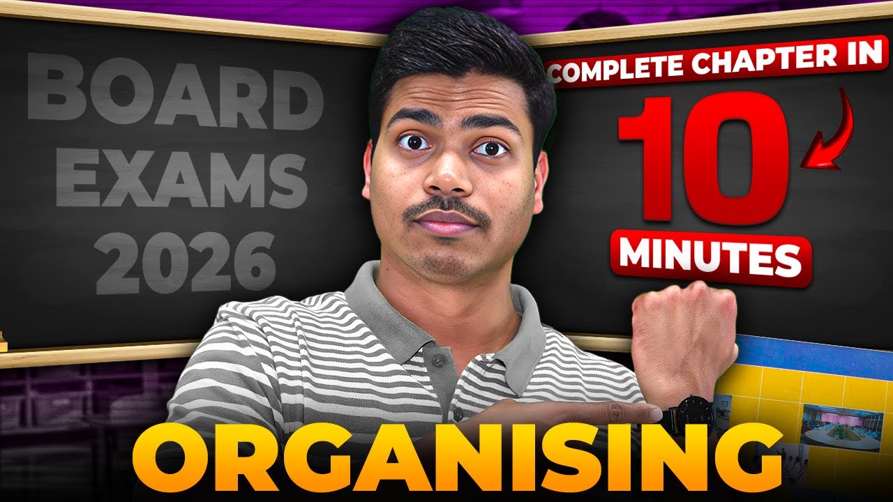 Organising | Fast Track Revision with  NCERT Key words | Class 12 Business studies Board exam 2026