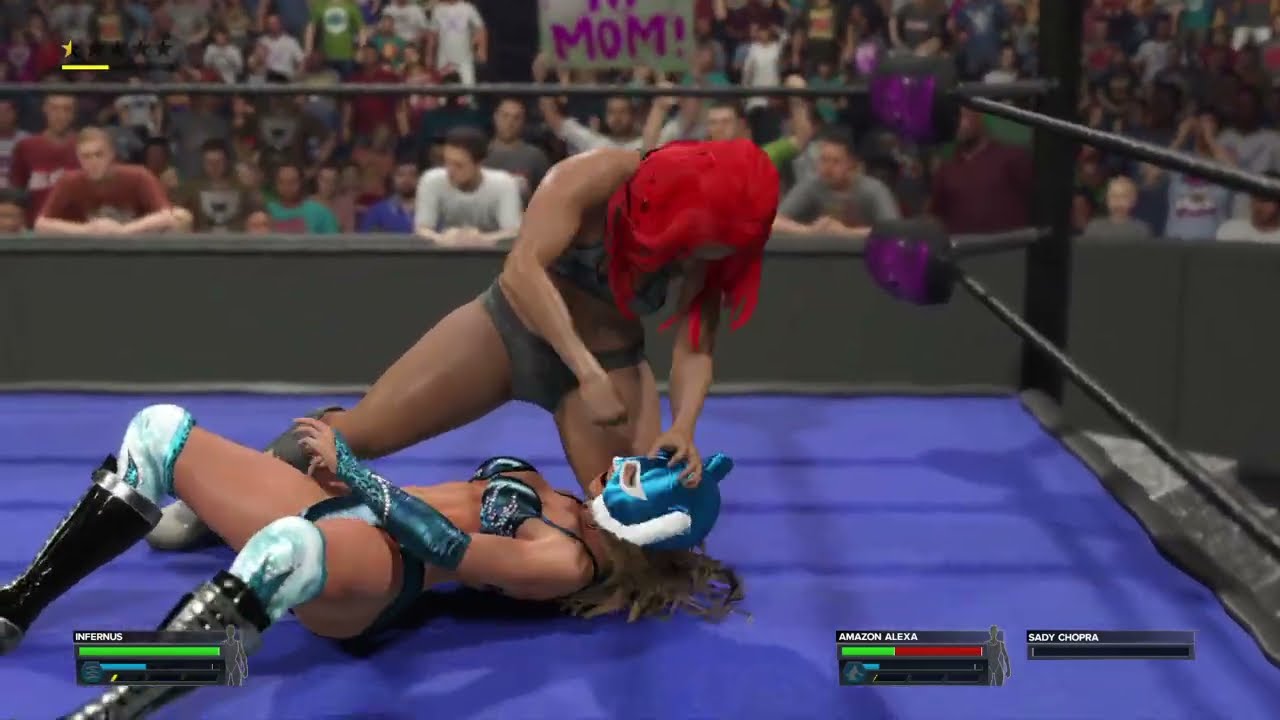 WWE 2K23_Infernus vs Amazon Alexa Divas Championship match