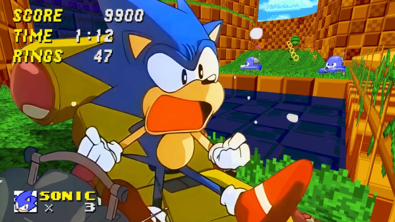 Playable OVA Sonic in Sonic Robo Blast 2