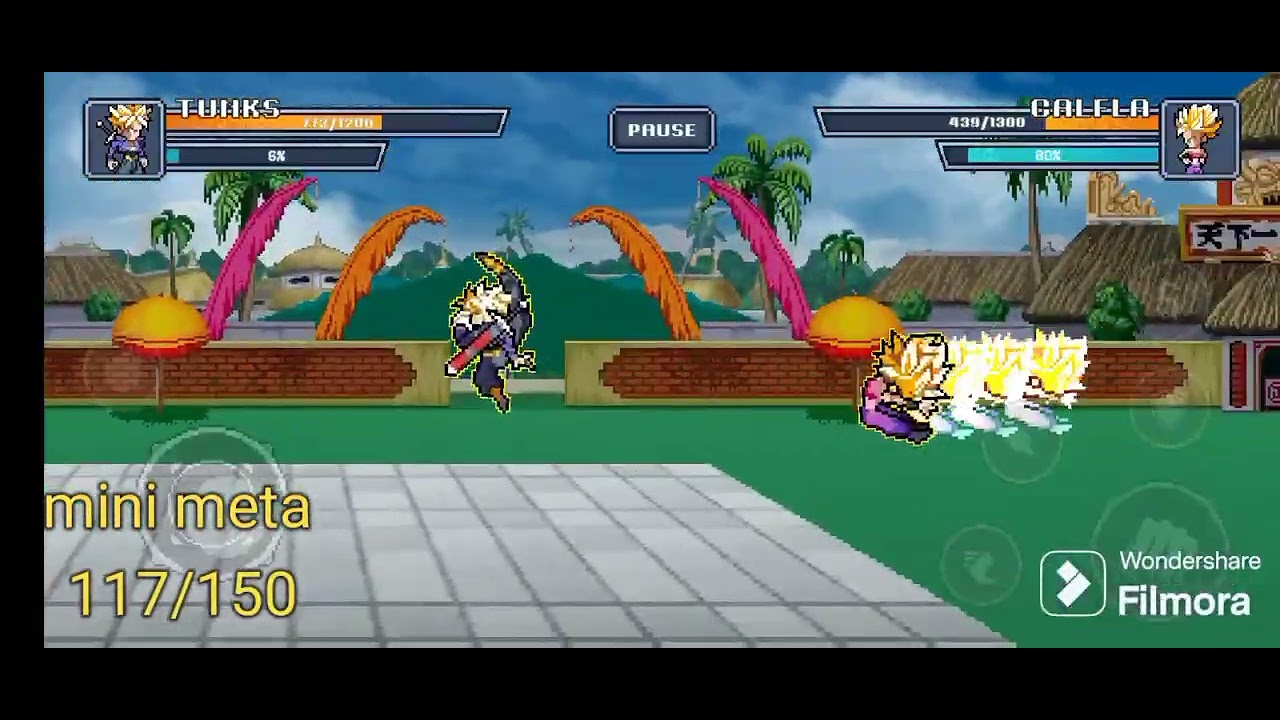 Trunks súper saiyajin en torneo.