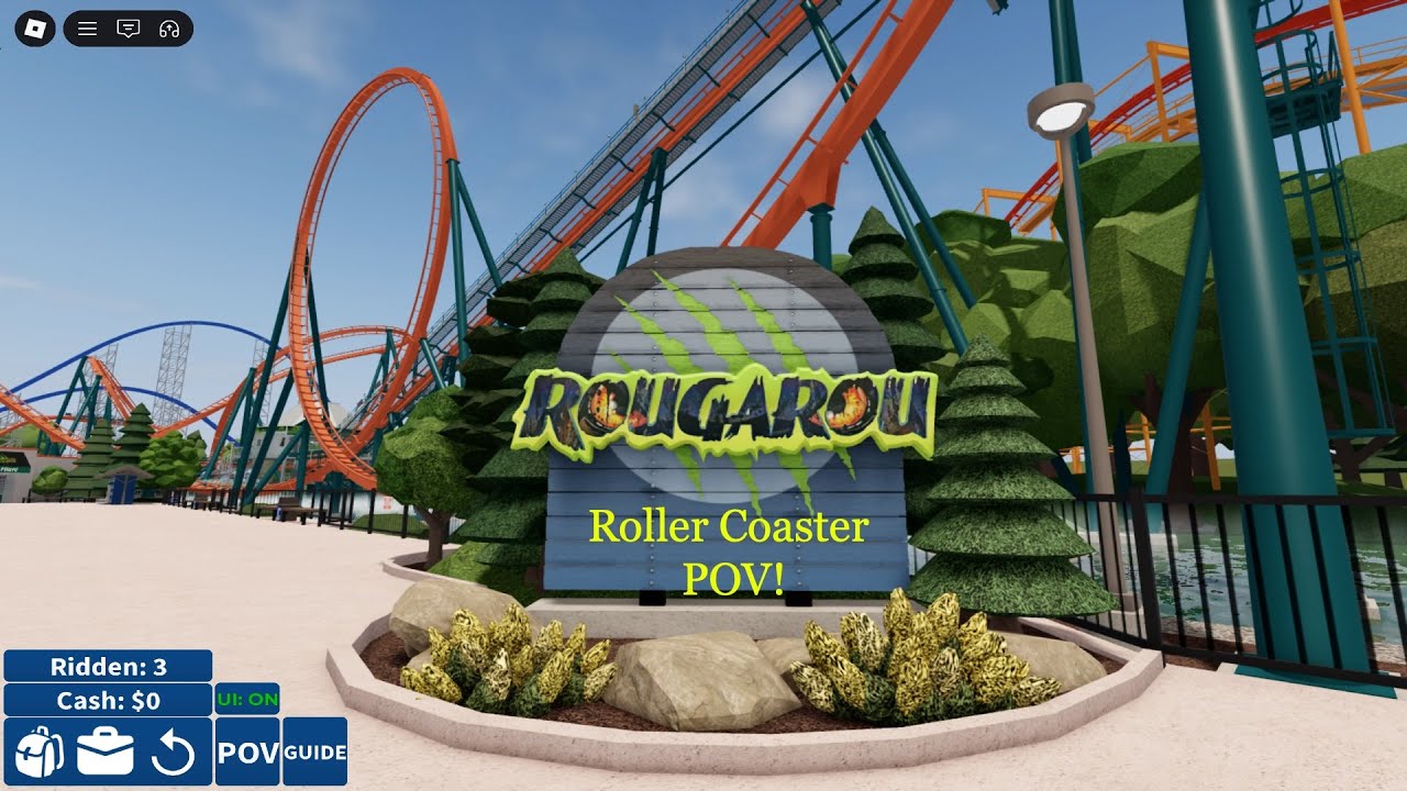 Rougarou Roller Coaster POV at Cedar Point on Roblox!
