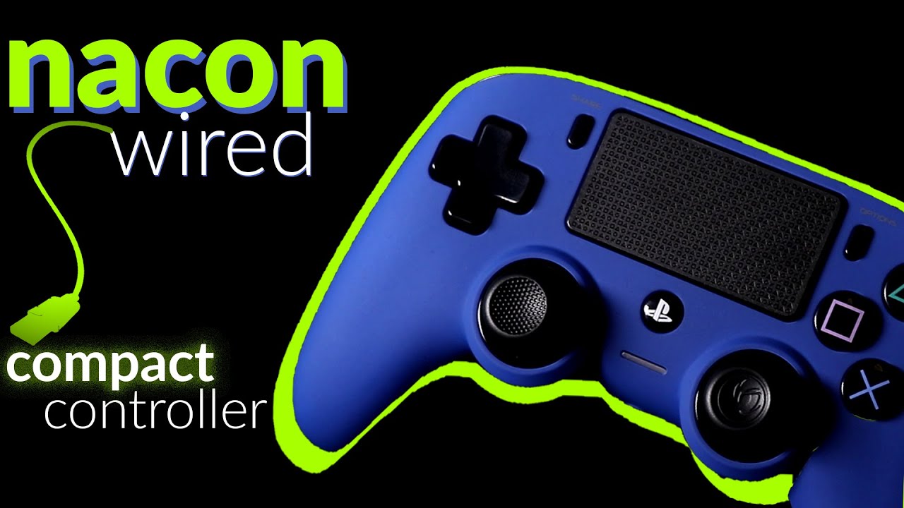 Nacon Wired Compact PS4 Controller Unboxing (Compatible with PC)
