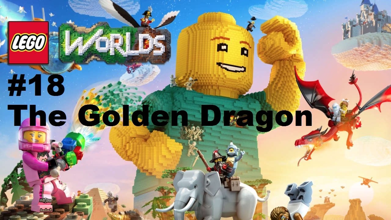 Lego Worlds: #18 Unlocking the Golden Dragon (COORDINATES IN DESCRIPTION) Ps4 Playthrough