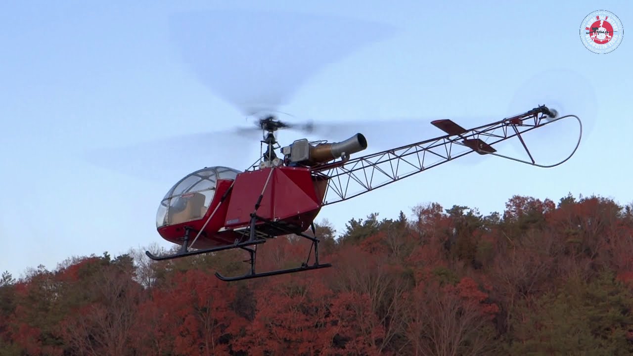 HIROBO BIG LAMA SA315B ELECTRIC TEST FLIGHT / ヒロボー ビッグ ラマ 電動化 テストフライト