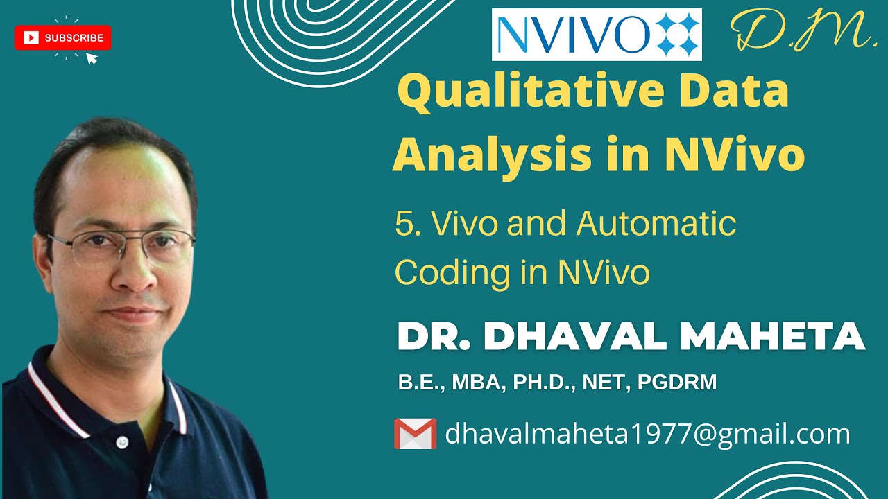5. Vivo Coding and Automatic Coding in NVivo || Dr. Dhaval Maheta