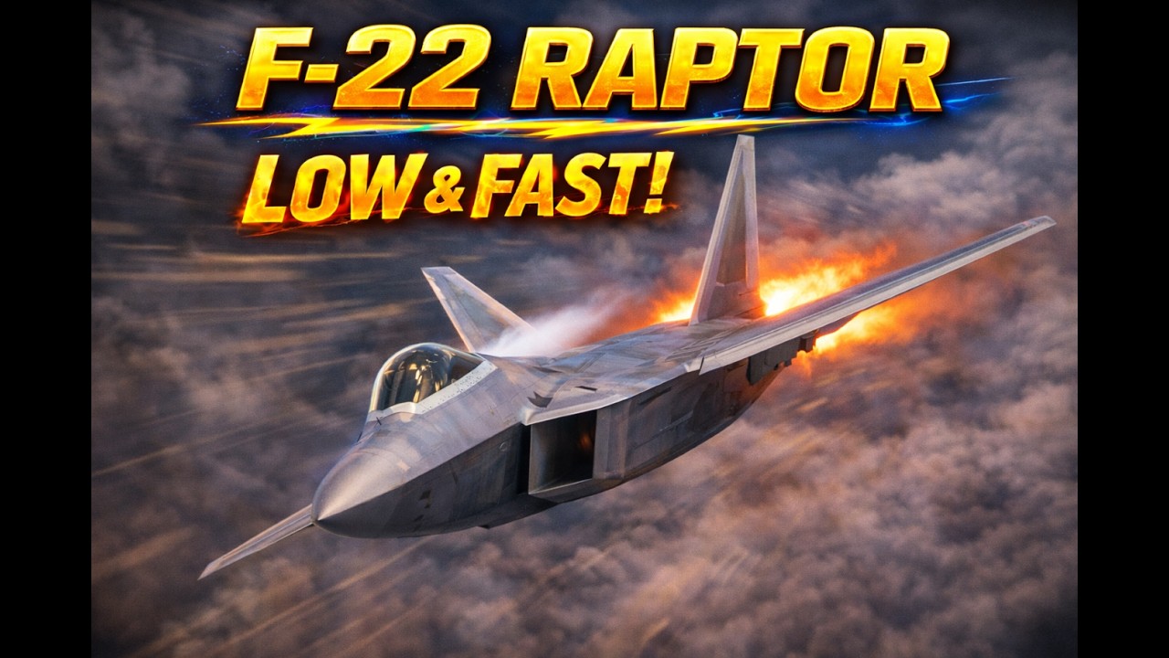 World’s Most Advanced Fighter — F-22 Raptor High Speed Demo (USAF Airshow)
