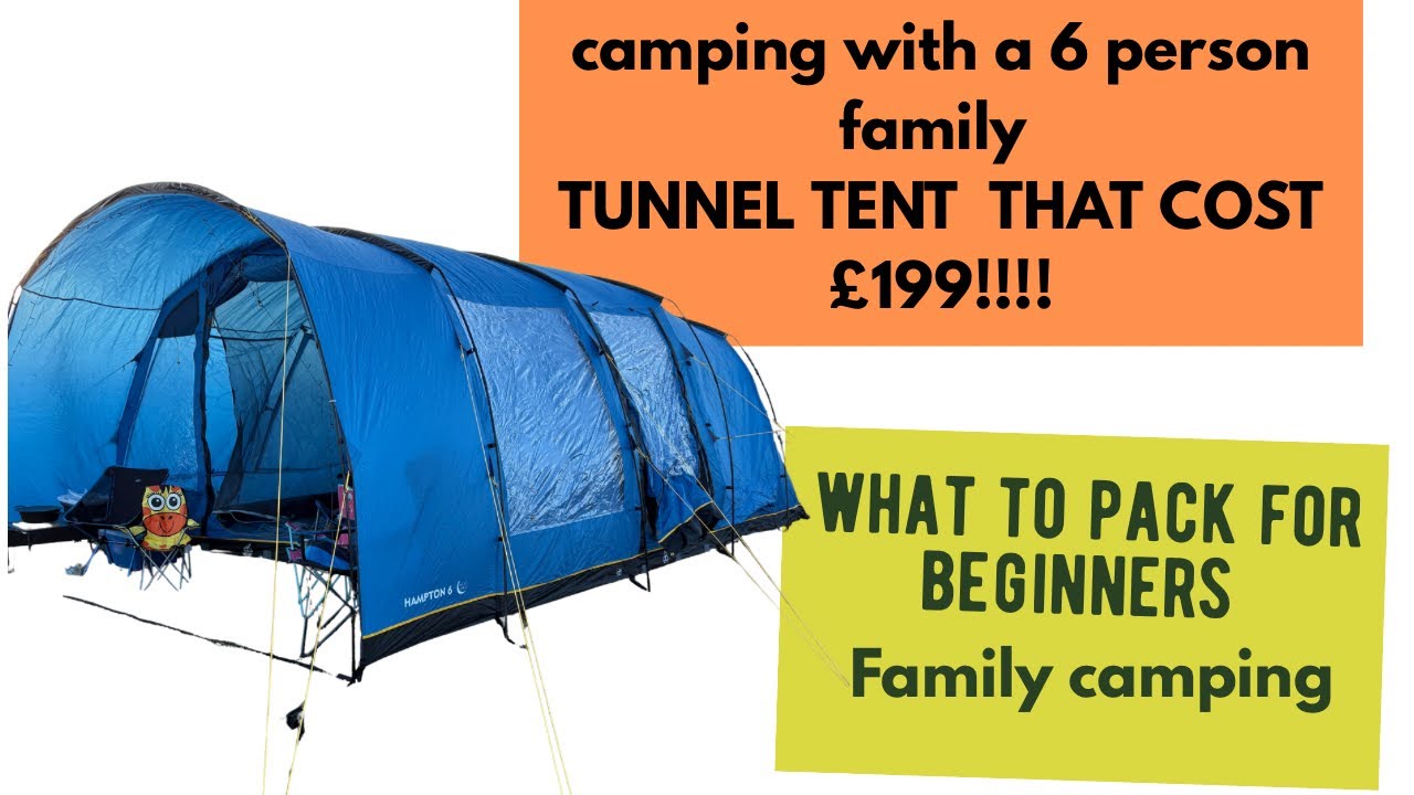 Cheap family tent and what we packed for a camping trip