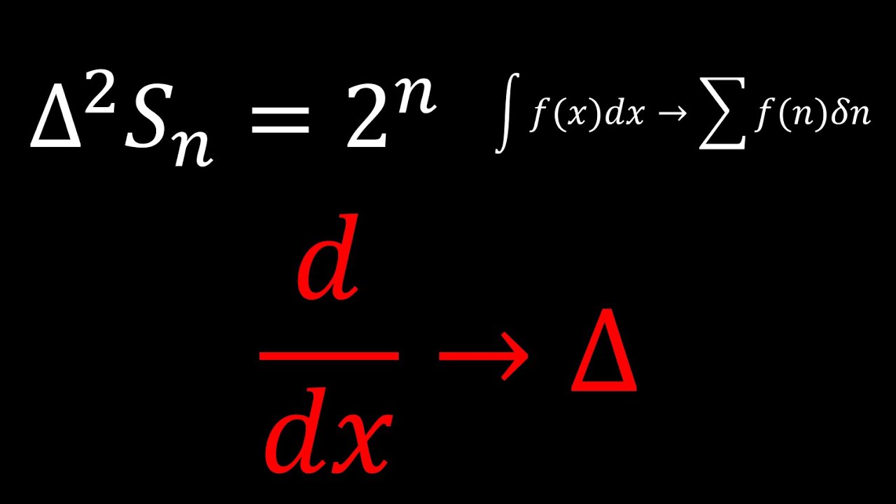 Discrete Calculus - The Calculus of Finite Differences