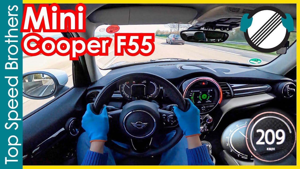 Mini Cooper F55 (2021) AUTOBAHN POV TOP SPEED 🚀 #TopSpeedBrothers