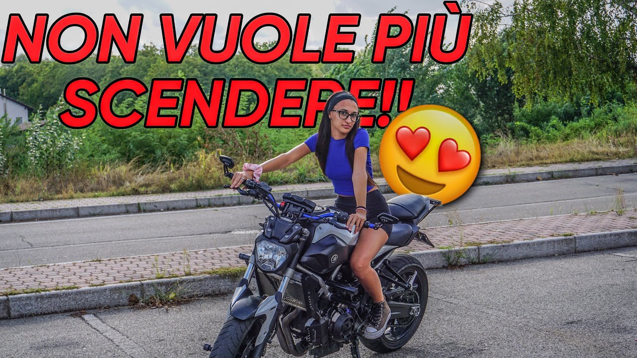 LA MIA RAGAZZA PROVA L'MT-07?!😱🫣