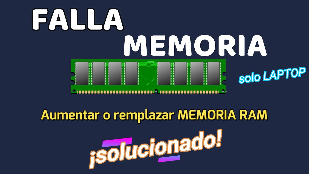 SOLUCI&Oacute;N LAPTO NO DA IMAGEN {FALLA MEMORIA RAM} [LAPTOP pantalla negra]