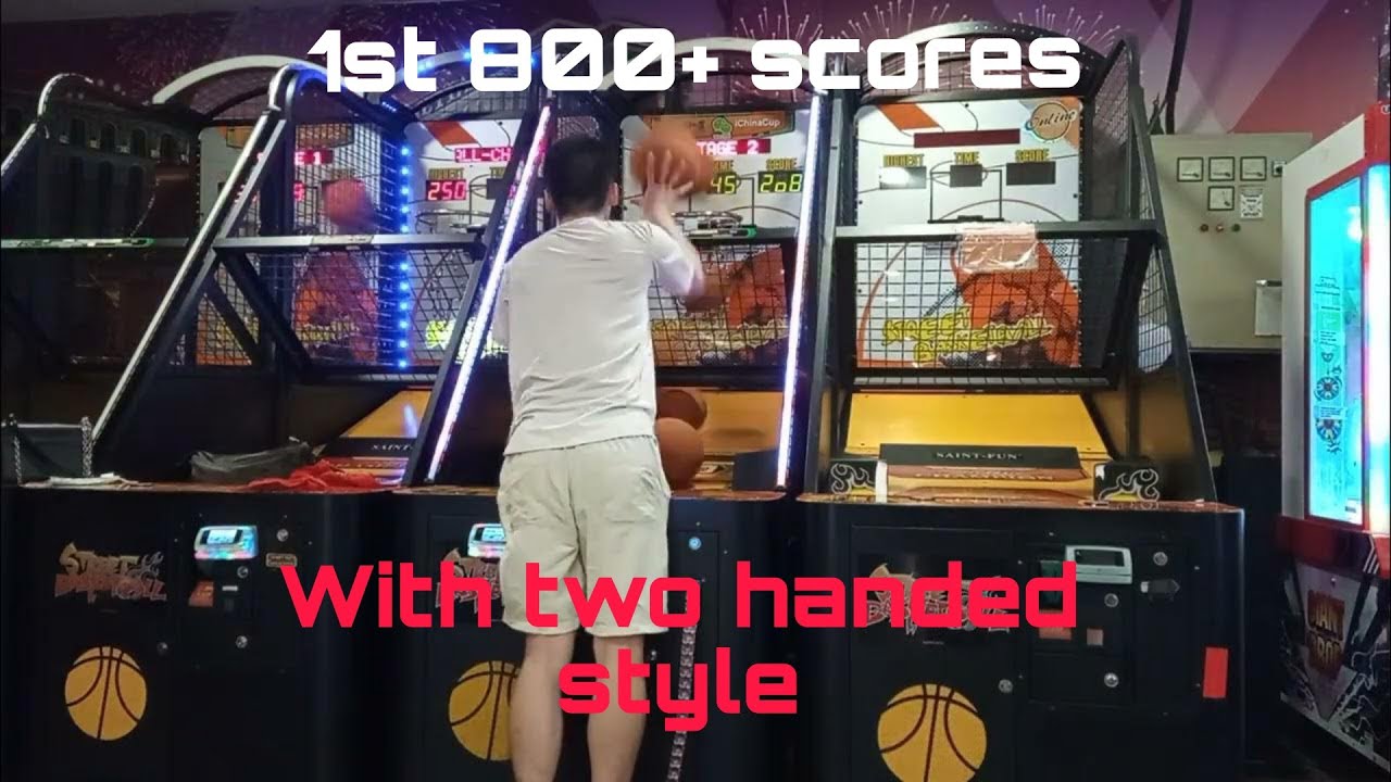 Street Basketball arcade two handed style challenge part 7 (800+ scores, HIDDEN RECORD??)