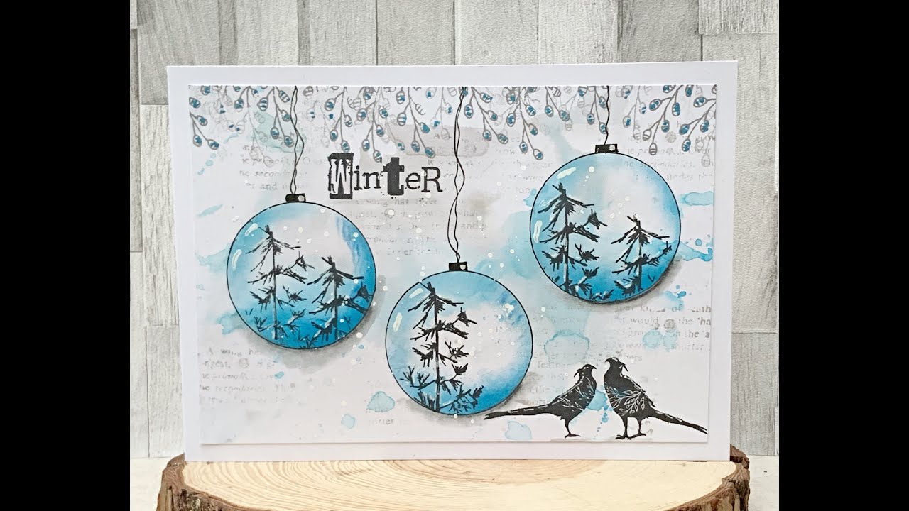 Winter Card by Tracy Evans #aallandcreate