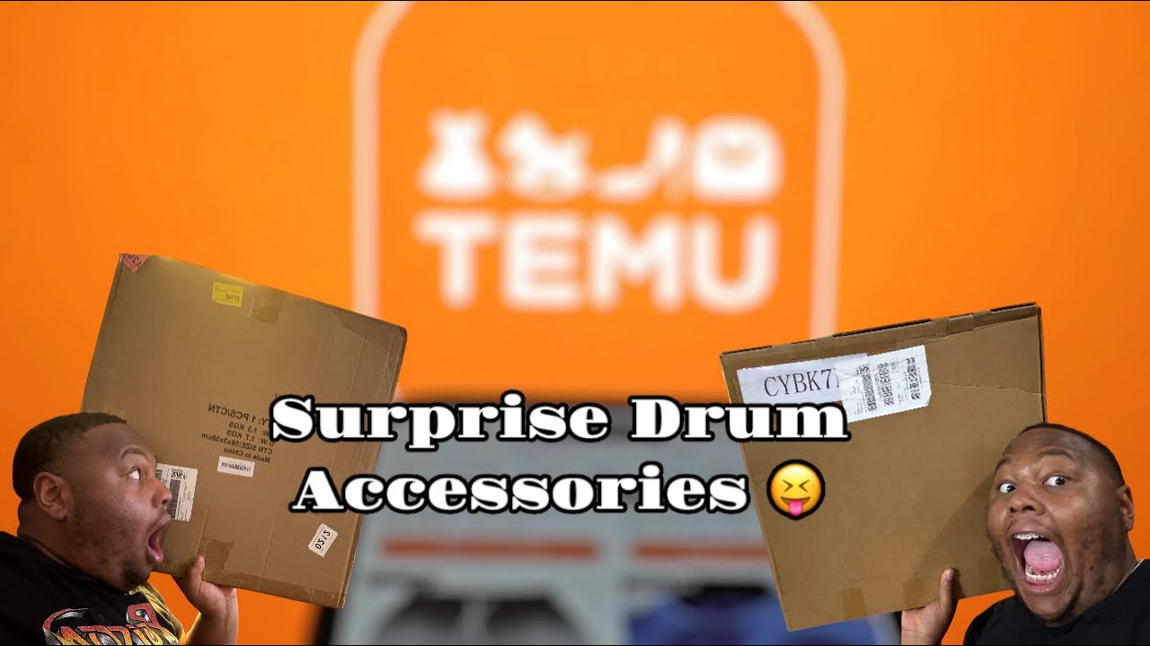 Testing Out Temu Drum Heads & Cymbals #explore #temuhaul #temu #explore #drumvlog #vlog