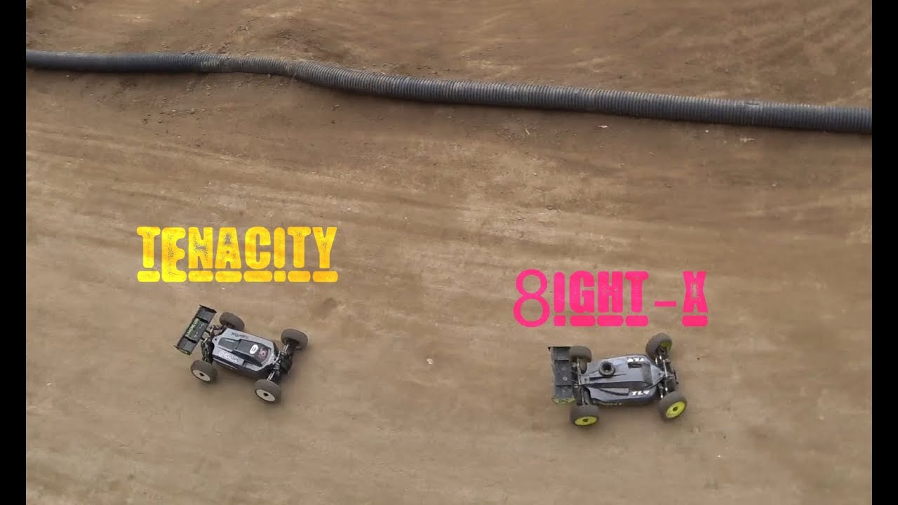 Losi Tenacity vs 8ight-X // 1/8 scale buggy racing